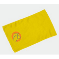 Velour Golf Towel Hemmed 16" X 25"- Yellow (Imprinted)